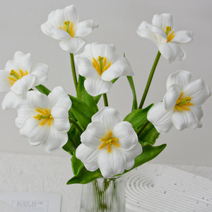 Fleurs artificielles tulipes simulées, toucher réel, décoration de mariage et de maison, lot de 10 pièces - Product Image 2