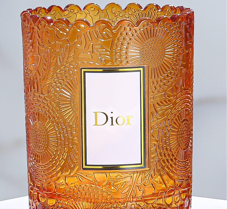 Luxury Custom Empty Fast Delivery Glass Candle Jar with Lid for Room ...