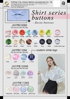 Kancing Resin Warna Solid 2 Lubang, Kancing Baju Bulat Sederhana untuk Blus, Kemeja, Pakaian, Aksesoris Pakaian