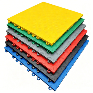 Heavy Duty 400x400mm PP <b>Plastic</b> Interlocking Garage <b>Floor</b> Tiles Anti-Slip <b>Waterproof</b> Drainable Modular <b>Floor</b> <b>Mats</b> - Product Image 1
