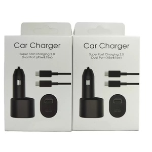 <span class=keywords><strong>Cargador</strong></span> <span class=keywords><strong>de</strong></span> Coche <span class=keywords><strong>Original</strong></span> EP-L5300 <span class=keywords><strong>de</strong></span> 45W con Carga Súper Rápida 2.0 PD 3.0 PPS, Doble Puerto USB Tipo C para <span class=keywords><strong>SAMSUNG</strong></span> Galaxy S24 S23 S22 Ultra - Product Image 1