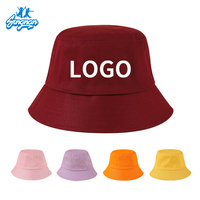 Diseñador de moda Reversible Bucket Cap Hat Bordado Fisherman Bucket Hat con etiqueta de marca privada