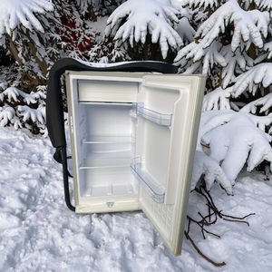 Portable vertical petit réfrigérateur <span class=keywords><strong>12</strong></span> volts DC alimentation refroidissement par Air réfrigérateur BC-70 pour RV voiture ménage hôtel utilisation extérieure UK US Plug - Product Image 2