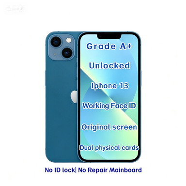 Wholesale Unlocked iPhone 13 Blue 256GB Large Storage 6.1 Inch Dual SIM 5G Cellphone for Global Small Distributor Supply