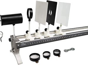 Juego completo de banco óptico de plástico para experimentos de Óptica Física Lente cóncava-convexa grande Suministros de laboratorio personalizables OEM - Product Image 2