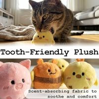 4 Paket Mainan Anjing Boneka Hewan Ternak Berbunyi, Dikemas dalam Kemasan Telur, Mainan Kunyah Hewan Peliharaan Lucu Bentuk Lebah, Ayam, Babi, Boneka Lembut