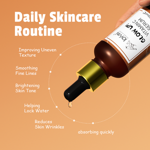 Auf Lager 30ml <span class=keywords><strong>Vitamin</strong></span> C Gesichtsserum mit <span class=keywords><strong>Vitamin</strong></span> <span class=keywords><strong>E</strong></span> Niacinamid Anti-Aging Aufhellung der Haut für Erwachsene zur Entfernung dunkler Flecken - Product Image 6