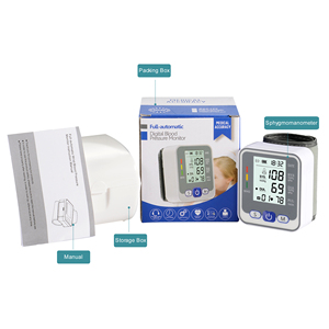 Pulsómetro Digital Automático, Esfigmomanómetro Recargable de Muñeca, Monitor de Presión Arterial, Monitor de Salud Metálico, Energía Eléctrica - Product Image 6