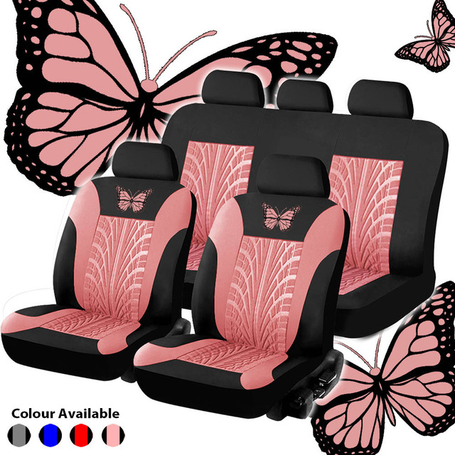 For General Motors Car Seat Cover 3D Tire Printing Butterfly Pattern Cloth Cushion Protective Interior Styling Accessory