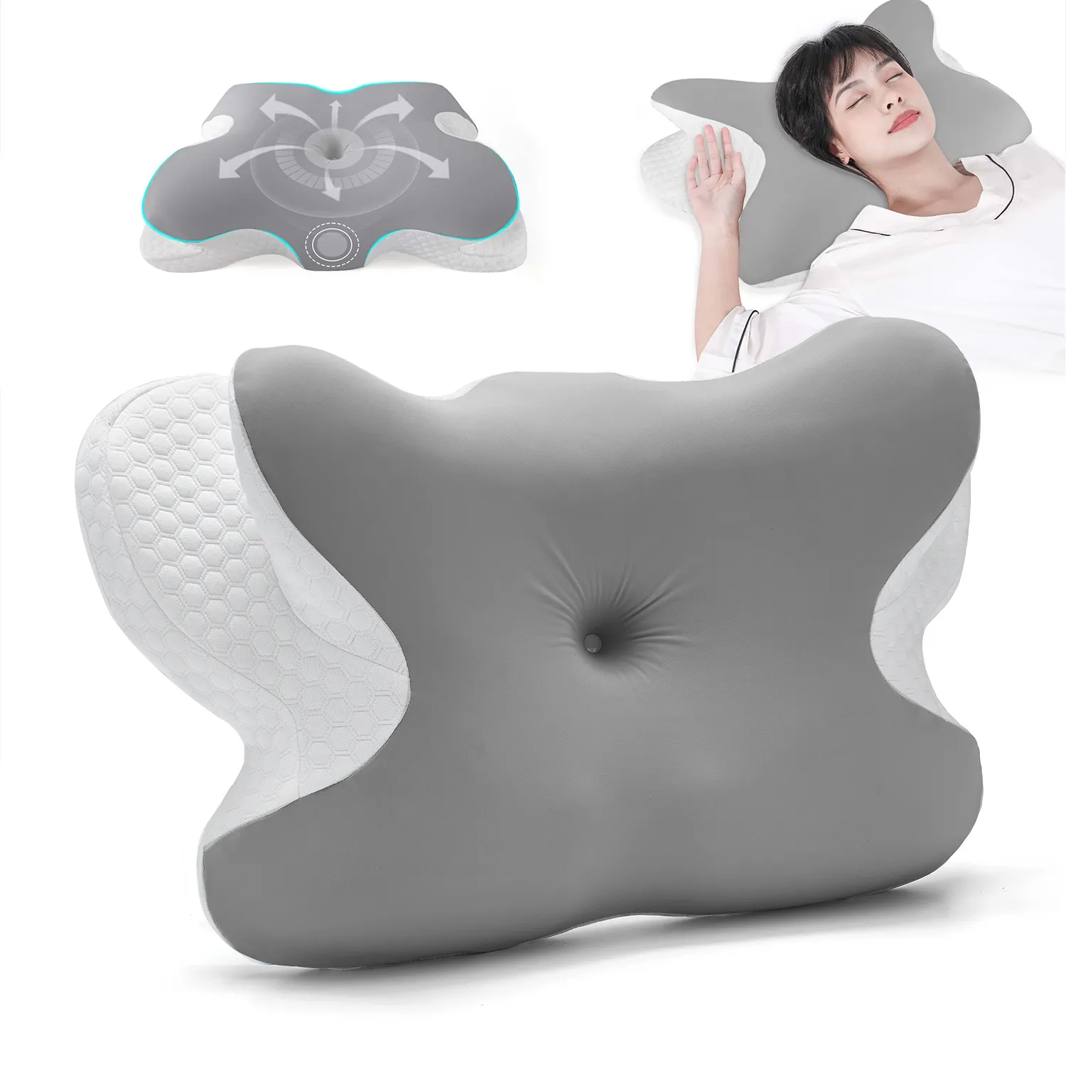 Удобные подушки с индивидуальным дизайном для детей, взрослых, спящих, чтобы избежать боли в шее и плече, подушки с эффектом памяти