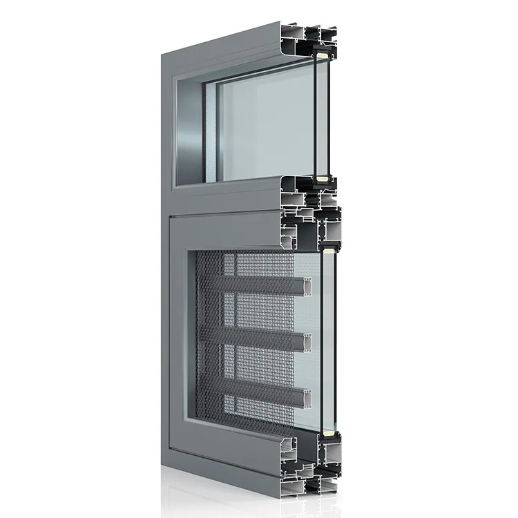 Triple Glazed Windows Cheap Price Black Window Panoramic Window Floor Casement Window