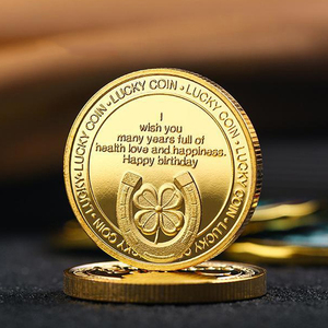 Monete Commemorative di <span class=keywords><strong>Compleanno</strong></span> in Metallo Personalizzate, Vendita all'Ingrosso, Regalo Souvenir per Feste e Torte - Product Image 3