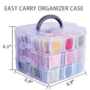 Boîte de rangement en plastique pour accessoires de Offre Spéciale 150 couleurs pour la broderie et la couture - Product Image 5