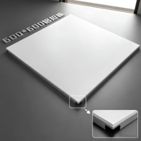 Plaque de plafond suspendue en alliage d'aluminium moderne, ignifuge, imperméable, perforée, insonorisante, 600x600mm, pour la maison