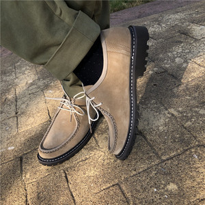 Zapatos de Vestir Estilo Casual con Plataforma, de Gamuza Retro Personalizados, de Cuero Genuino, Tipo Dangaroo, para Hombre - Product Image 6