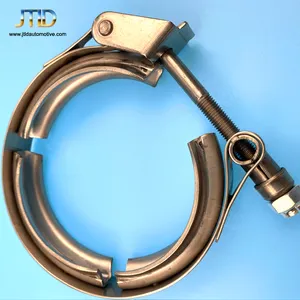 Connecteur de bracelet pour silencieux d'échappement, 3.5 ", 304SS, à dégagement rapide, Turbo V, bande de serrage pour ozone, 2 pcs