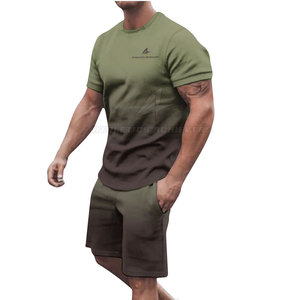 Conjunto de pantalones cortos y camisetas de gimnasio informales de verano de alta calidad para hombre Opciones personalizables disponibles Hecho en Pakistán al por mayor - Product Image 1