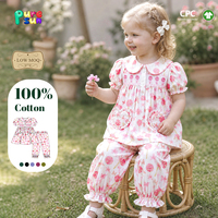 Robes personnalisées pour filles Puresun Boutique OEM 100% coton avec broderie d'ballon à air chaud, impression, 1-6 ans, vente en gros