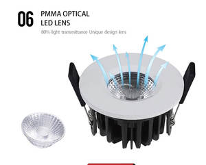 AC 230V Beat Price Focos China Trimless Empotrable <span class=keywords><strong>Downlight</strong></span> Hogar moderno Dormitorio <span class=keywords><strong>Led</strong></span> Lámparas de techo Accesorios - Product Image 4