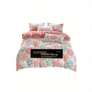 Juego de Funda de Edredón Ducstar con Diseño Floral Primaveral, Tamaño Individual, 3 Piezas, Ropa de Cama de Algodón para Dormitorio - Product Image 1