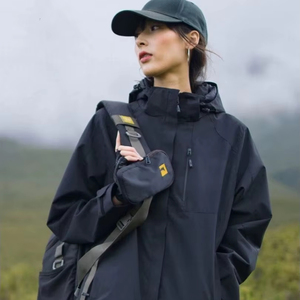 Veste coupe-vent de mode pour les sports de plein air <span class=keywords><strong>Windrunner</strong></span> à capuche à séchage rapide imperméable et coupe-vent avec fermeture à glissière - Product Image 1
