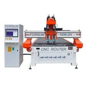 FORSUN cnc wood router with four spindle 1325 Multi heads wood cnc router with discount price