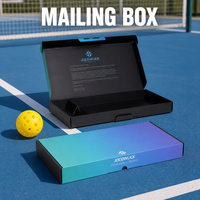 Maßgefertigte Farbverlauf Wasserdichte Geprägte Papierbox für Pickleball-Schläger Badminton-Schläger Verpackung Luxus Sportausrüstungsbox