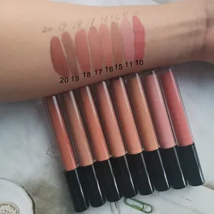 BOBBI kosmetik Nude cair lipstik bibir Teayason Matte tahan lama pribadi 21 warna