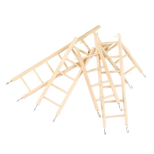 PAIPET - Juguete Interactivo <span class=keywords><strong>para</strong></span> Pájaros con Tablero de Madera Natural, Gimnasio <span class=keywords><strong>para</strong></span> Loros con Escalera <span class=keywords><strong>para</strong></span> Trepar y Columpios <span class=keywords><strong>para</strong></span> Periquitos - Product Image 2