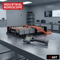 Endoscope flexible ultra-mince 1,2 mm avec source LED, étanche IP67, pour la détection visuelle des espaces de batterie de véhicules électriques