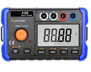 Testeur de résistance à la terre 4106, méthode 2/3/4 pôles, tension 20V, courant 20mA, mesure de la résistivité du sol, personnalisable OEM - Product Image 4