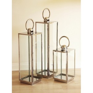 Linternas de metal con acabado dorado con diseño moderno marroquí, perfectas para una decoración elegante del hogar y accesorios de iluminación - Product Image 6