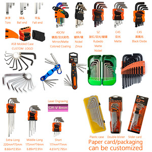 Chiave esagonale di sicurezza in acciaio C45 e CR-V, misure singole S1-S19, disponibili <span class=keywords><strong>Torx</strong></span>, a sfera e a punta piatta - Product Image 4