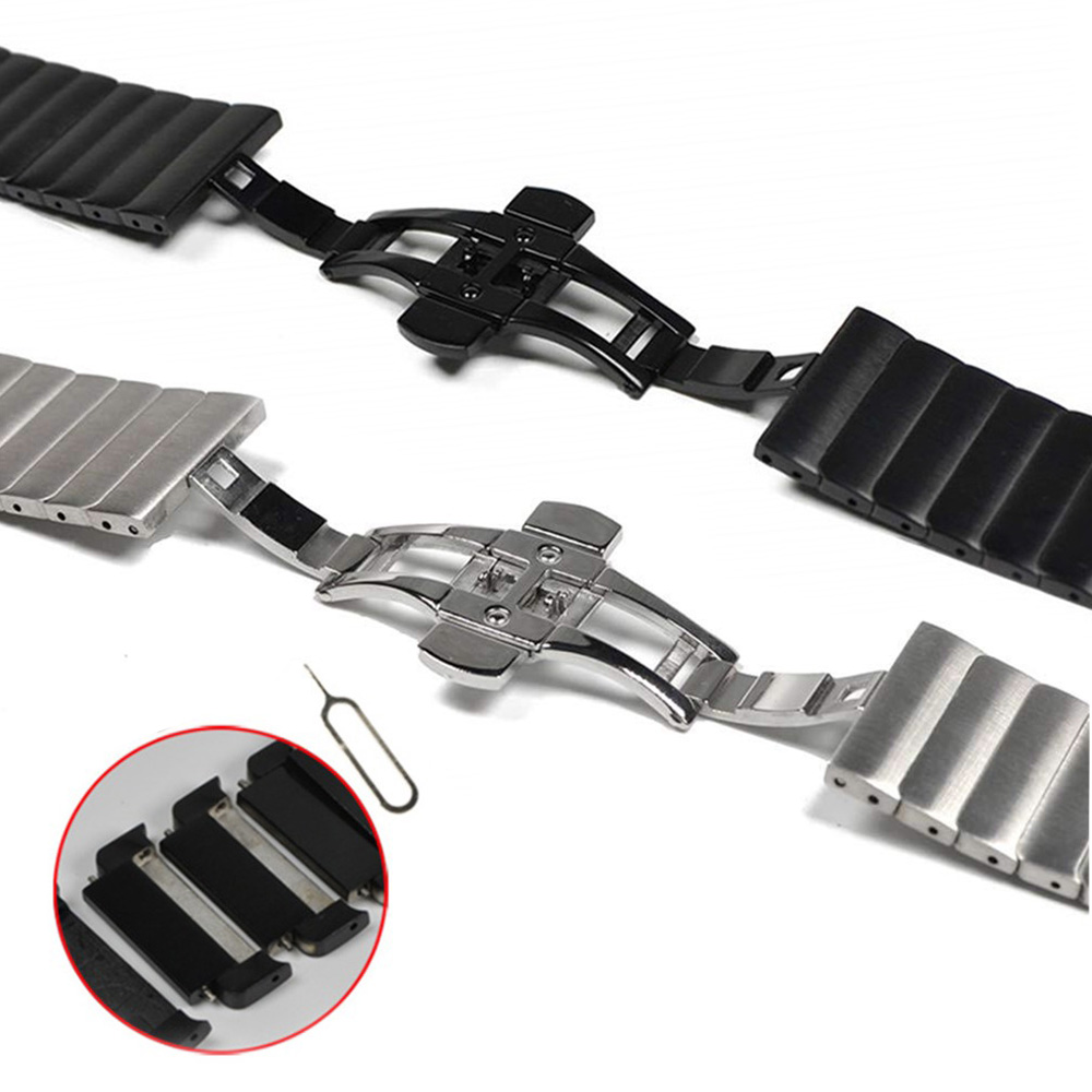 Luxury Breathable Stainless Steel Watch Band for Watch Series 11-1 Ultra Durable Metal Solid Sublimation Strap