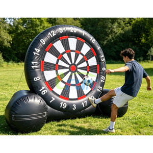 Juego de Dardos de Fútbol Inflable, Tablero de Dardos de Fútbol Gigante Inflable de PVC Duradero con Pelotas Adhesivas para Fiestas y Eventos al Aire Libre - Product Image 1