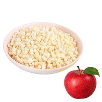 Dés de pomme lyophilisés Halal FD sans sucre ajouté, emballage personnalisé, garniture pour céréales, végétalien, sain, en vrac