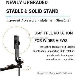 Soporte para Dos Teléfonos, <span class=keywords><strong>Palo</strong></span> Selfie Extensible de 1830 mm, Trípode Portátil con Estabilizador y Control Remoto para Vlogging en Vivo, Venta <span class=keywords><strong>al</strong></span> Por Mayor de Fábrica - Product Image 4