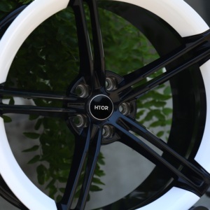 Jantes forgées légères HTOR 19x9 20x9 21x9 pouces 5x114.3 5x130 Noir brillant Blanc pour <span class=keywords><strong>Taycan</strong></span> Model Y 911 718 <span class=keywords><strong>E</strong></span>-<span class=keywords><strong>tron</strong></span> GT - Product Image 4