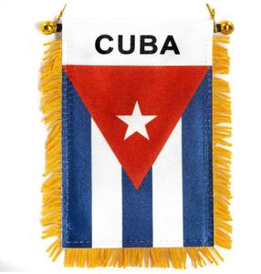 Bandera Cubana Personalizada de 4 x 6 Pulgadas para Colgar en la Ventana, Mini Banderas Cubanas para Coche, Decoración para el Espejo Retrovisor - Product Image 1