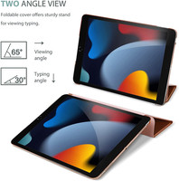 Coque de protection rigide pour iPad 10.2, transparente, avec éveil et veille automatique, 9e génération, 2021, 10.5
