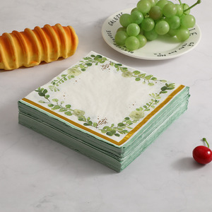 Printed Paper Napkins 330mm Square Floral Design For Themed Party Disposable Serviettes - Product Image 4