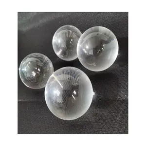 Customized Heat Resistance Polished Clear Crystal Ball Quartz Sphere Transparent Quartz Ball