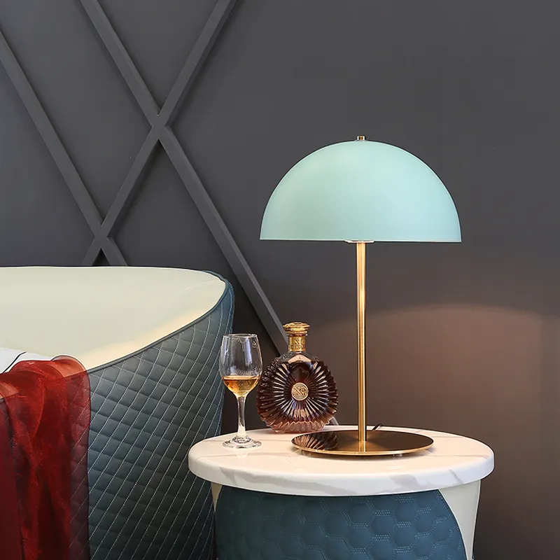 Современная минималистская разноцветная Настольная лампа с грибами в нордическом стиле прикроватный светильник для гостиной, домашний декор