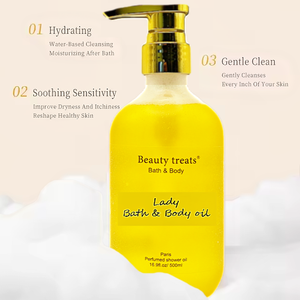 אישית 500 מ "ל מקלחת צמחי ג 'ל ג' ל רחצה חינם שמן אפקט בוויטמין e עלה מרענן נוזלי מזין - Product Image 3