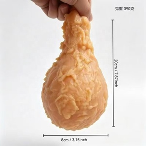 Juguete Antiestrés de TPR con Forma de Pierna de Pollo, Tamaño Grande de 20 cm, el Más Vendido, Realista, Ideal para Golpear y Aliviar el Estrés, Juguetes Sensoriales Rebotantes - Product Image 2