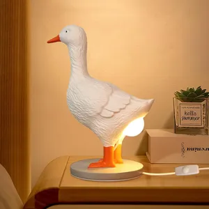 Statue amusante d'<span class=keywords><strong>oie</strong></span> pondant des œufs, veilleuse USB, mignonne lampe <span class=keywords><strong>de</strong></span> table en forme <span class=keywords><strong>de</strong></span> canard, lanternes animales pour la décoration intérieure - Product Image 2