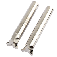 Fraise à rainurer en queue d'aronde YW45 YW55 YW60 à queue droite pour usinage CNC, fraise à rainurer en V, pour plaquettes DCMT07 DCMT11 en carbure OEM