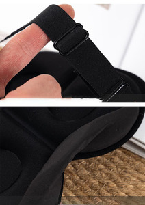 มาส์กปิดตาสำหรับถ้วยนอนพร้อมสายรัดยางยืดสำหรับ3D สีดำเที่ยงคืน - Product Image 3
