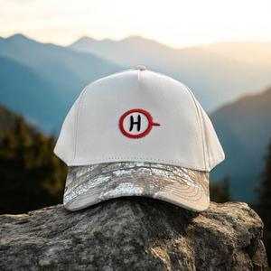 หมวกแก๊ปเบสบอล Gorras ทรงโค้ง5แผงหมวกโลโก้ปักลายพรางมีขอบโค้งทำจากผ้าฝ้ายทอลายโพลีเอสเตอร์ - Product Image 3