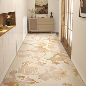 Contemporary Modern Crystal Velvet <strong>Long</strong> <strong>Runner</strong> Rug Anti-Slip Abstract Pattern Polyester <strong>for</strong> Home <strong>Hallway</strong> Use - Product Image 1
